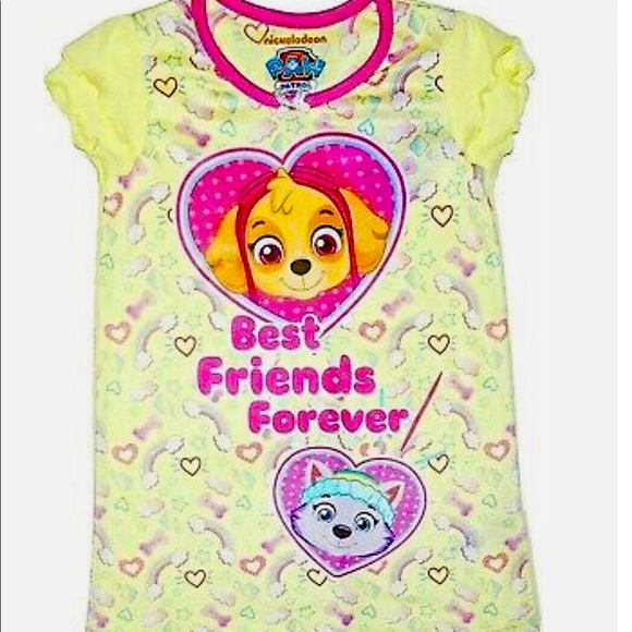 Paw Patrol Toddler Girls Pajamas, 4 Piece Set In Assorted